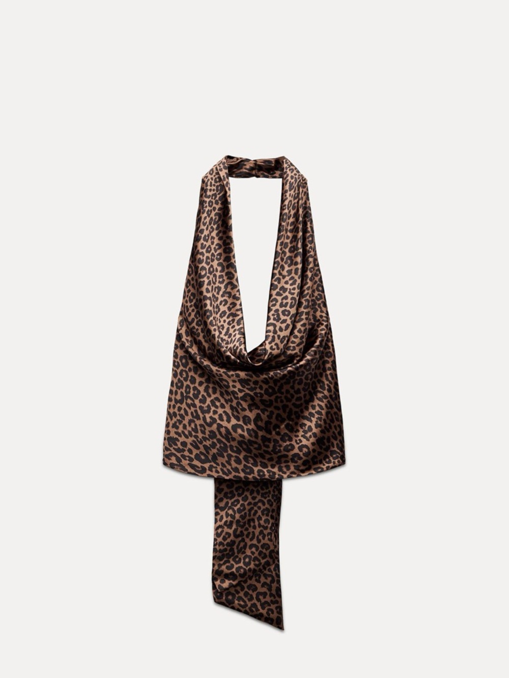 Zara Draped Satin Halter Top
